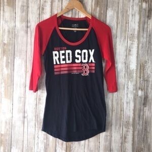 MLB Boston Red Sox Women's Tee - Red and Black